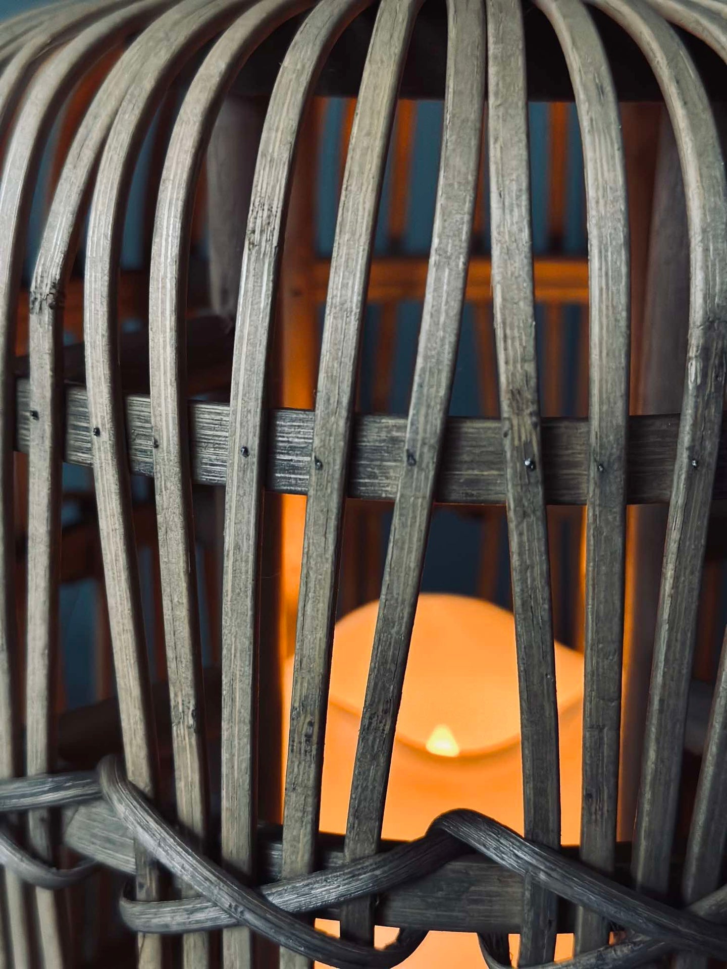 Lykta med LED-ljus - Stor