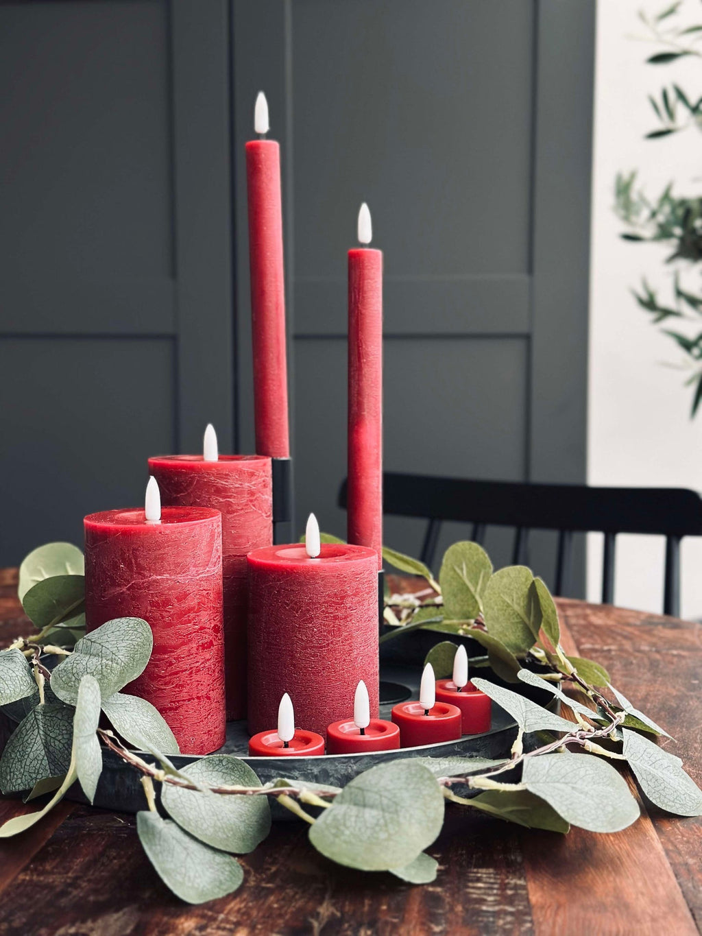 LED Ljuspaket med 10 delar - Röd