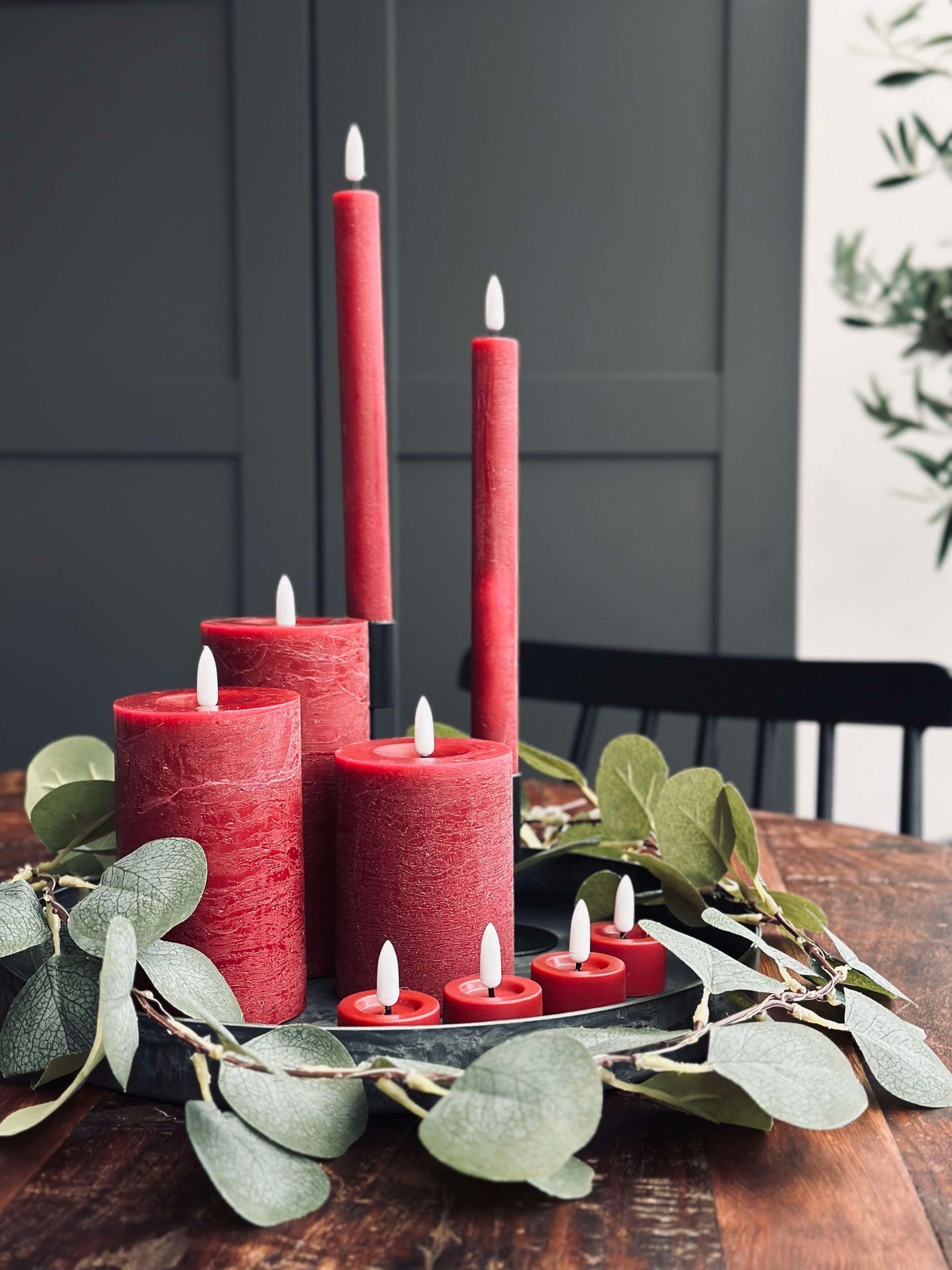 LED Ljuspaket med 10 delar - Röd