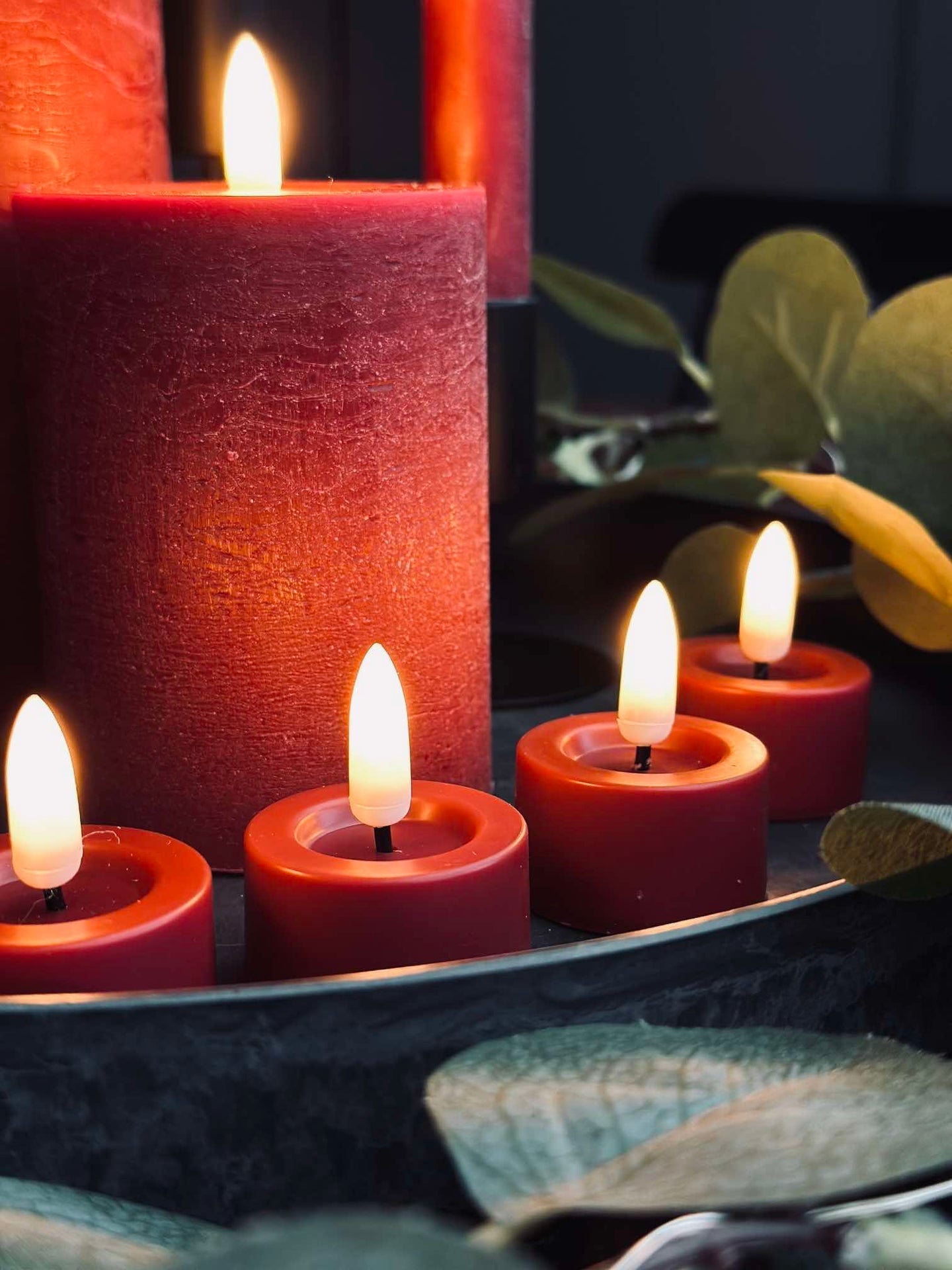 LED Ljuspaket med 10 delar - Röd