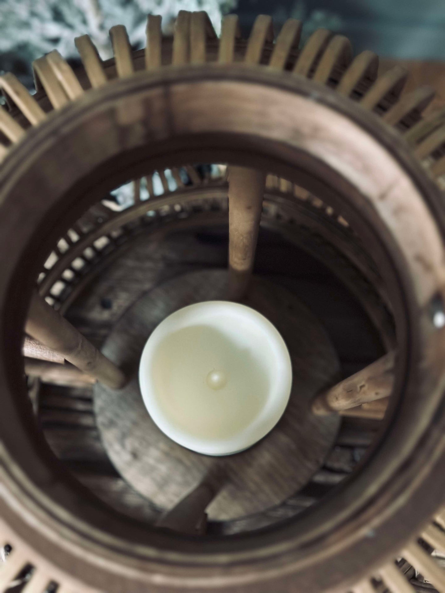 Lykta med LED-ljus - Stor