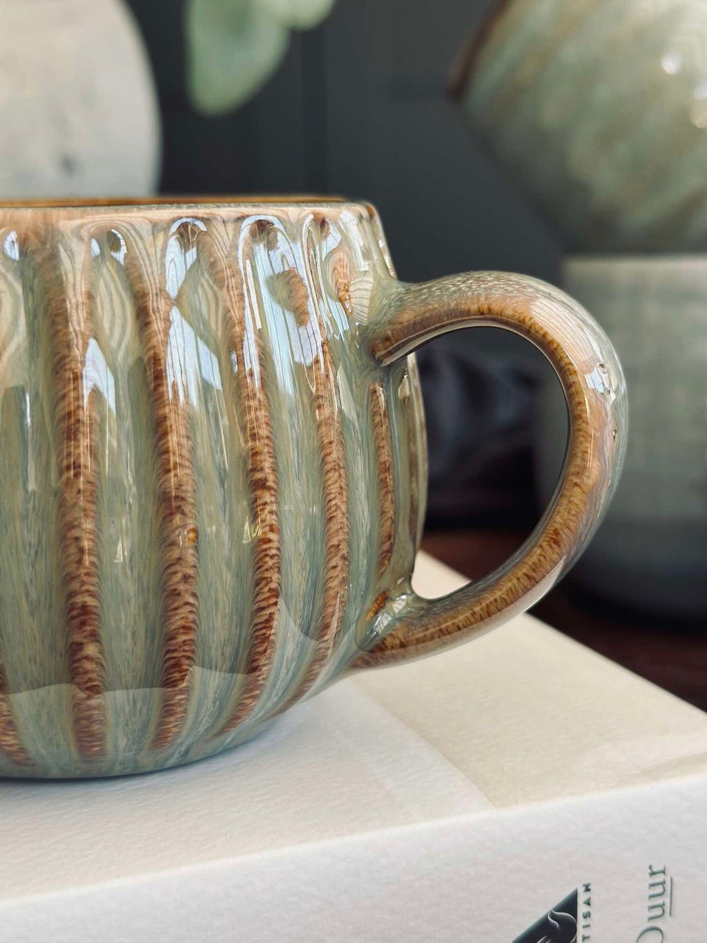 Mugg VIGA Rand - Grå / brun