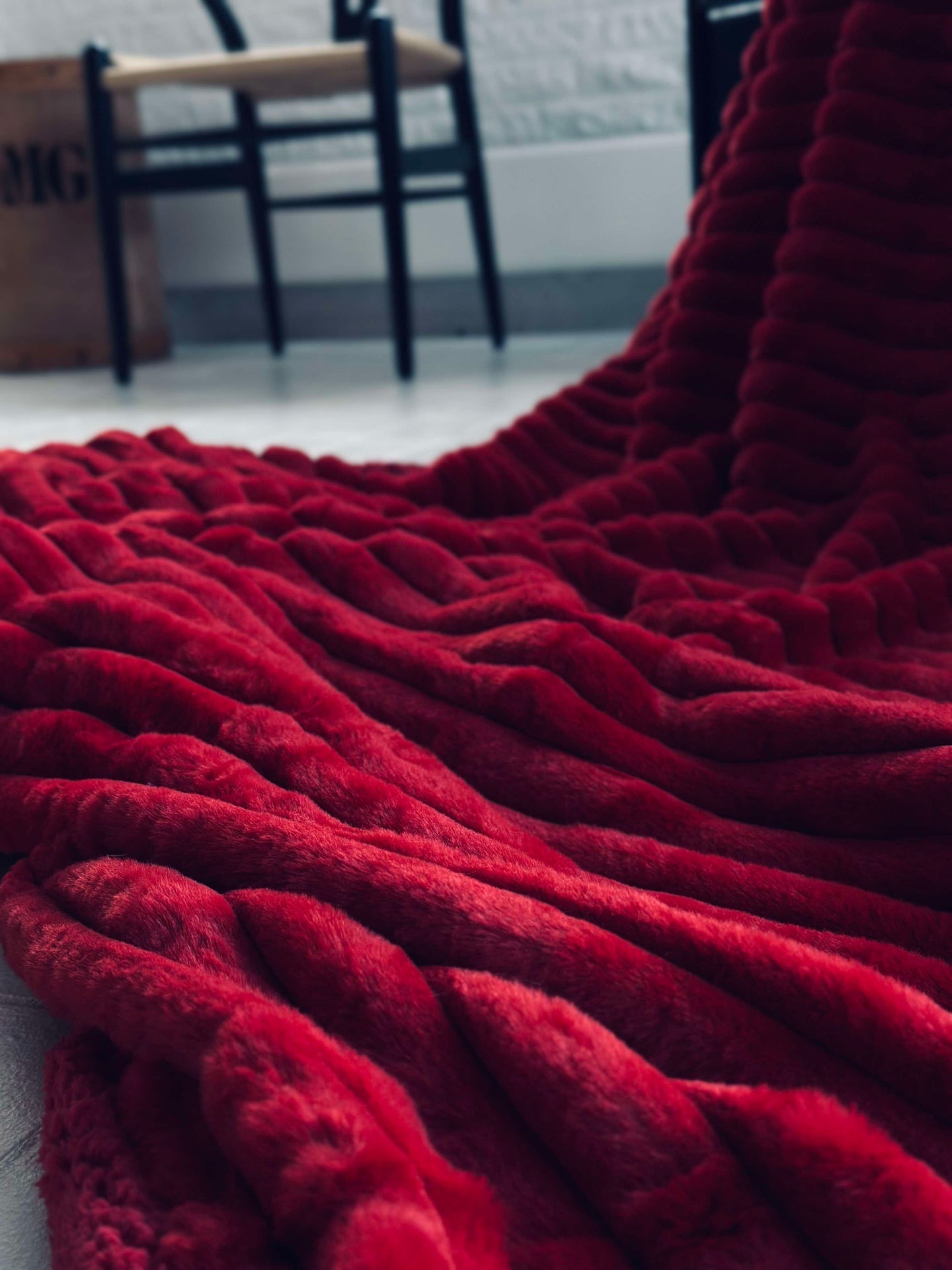 Sängöverkast STRIB - Röd