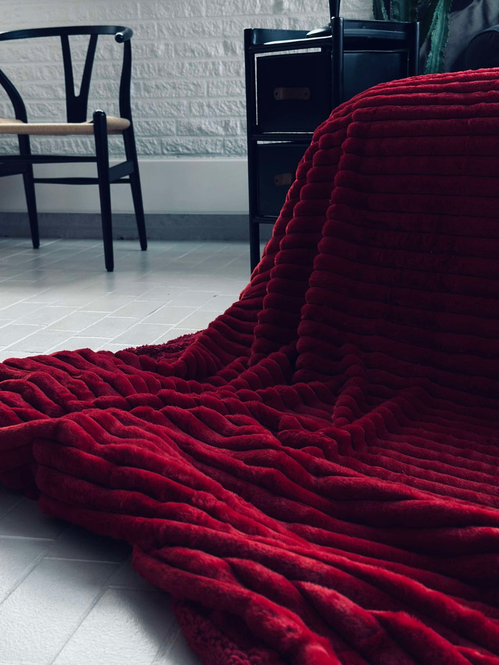 Sängöverkast STRIB - Röd