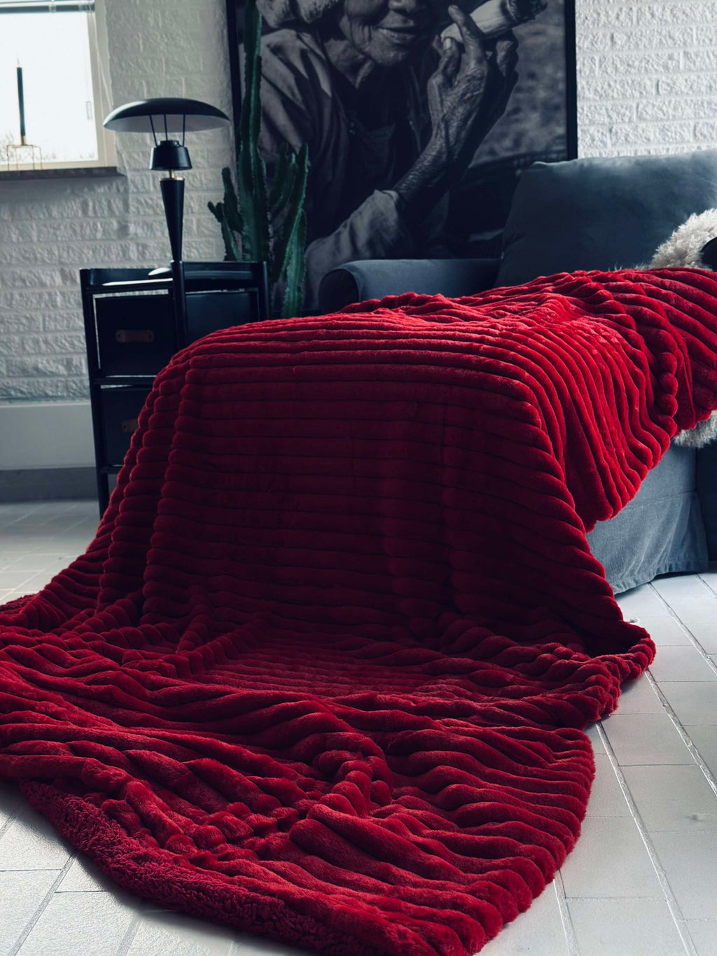 Sängöverkast STRIB - Röd