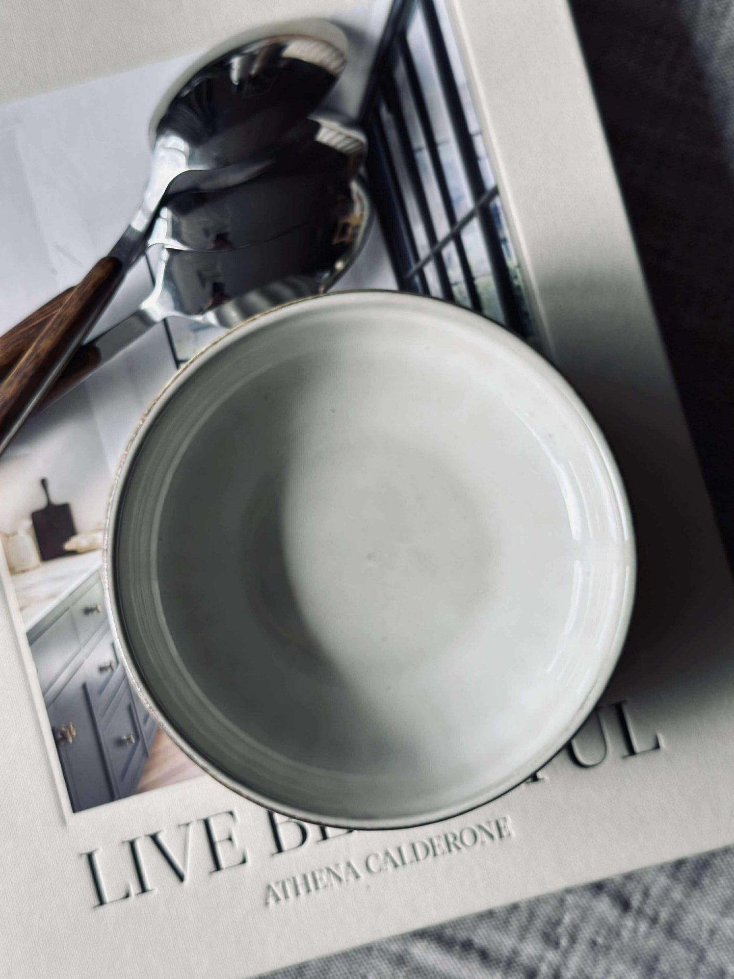 Skål VIGA rand stengods - Sand 12cm