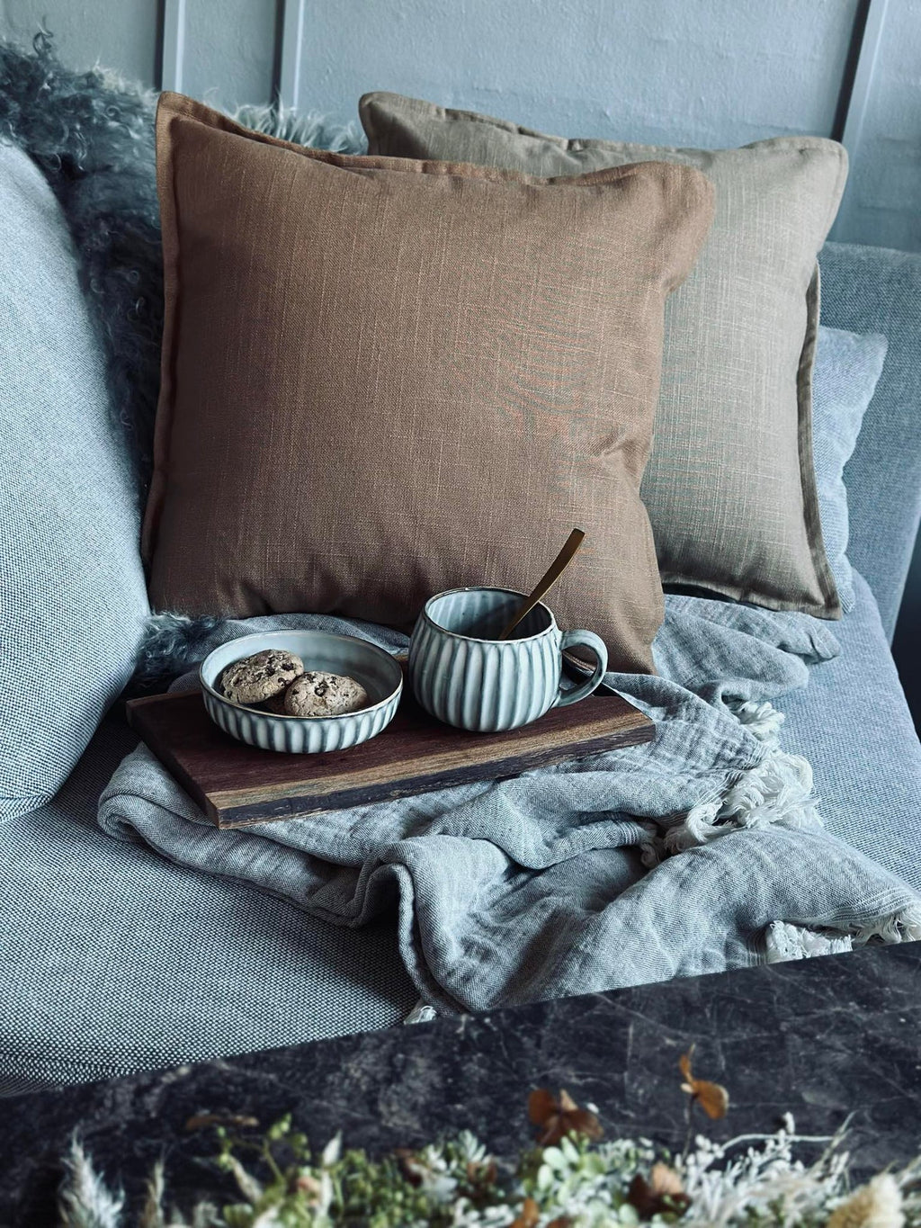 Kuddfodral 45x45 - Senap