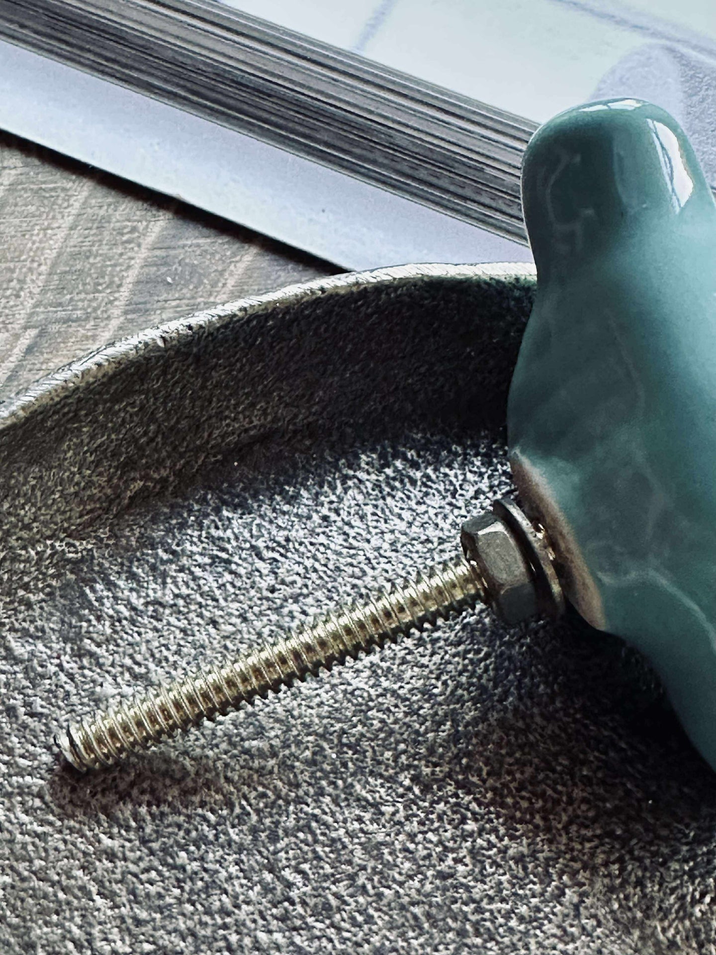 Keramiska fågelhandtag - 2 st.