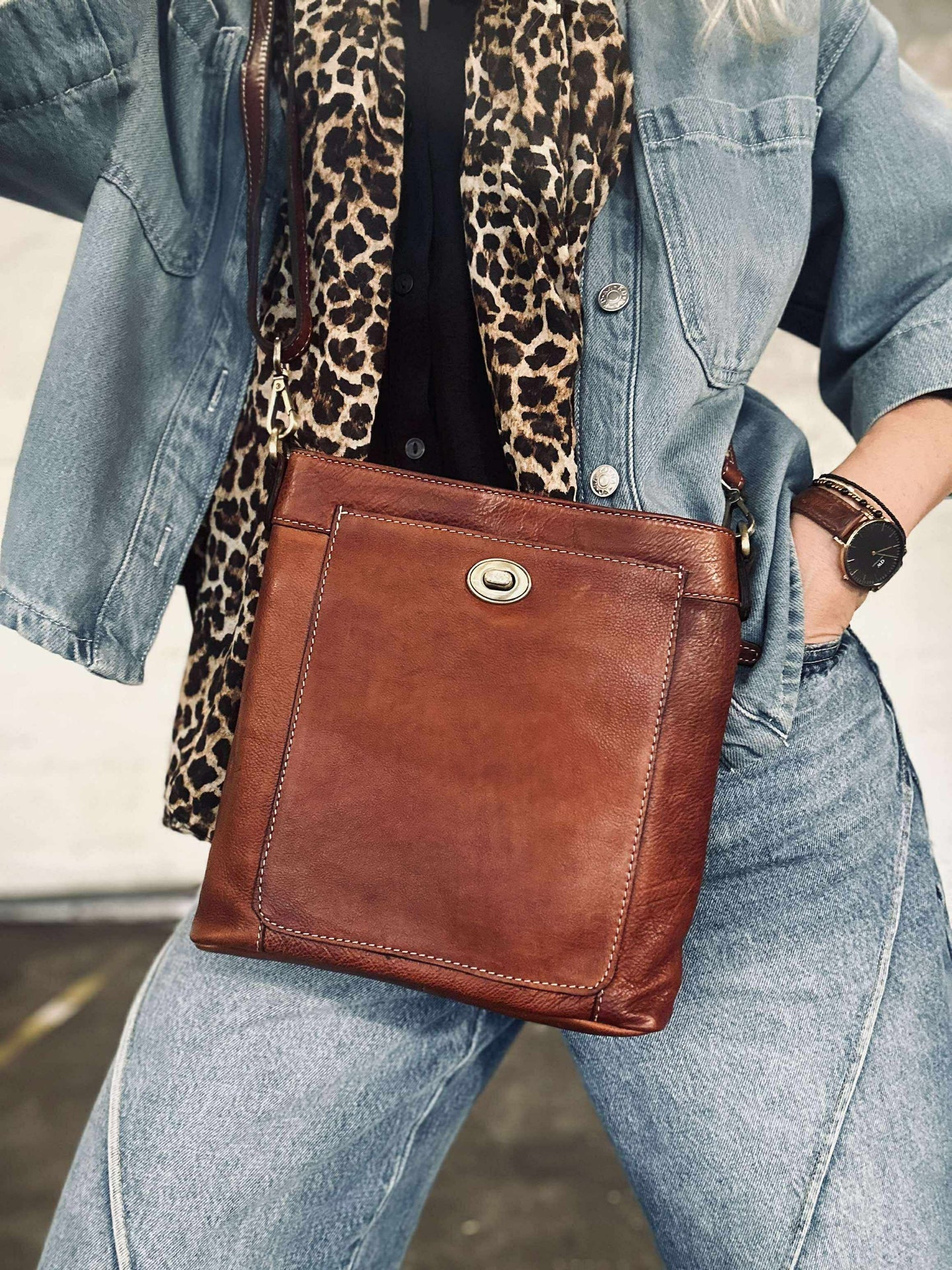 Crossover Moa liten - Cognac