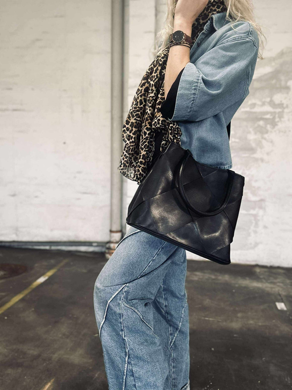 Shopper svart deluxe