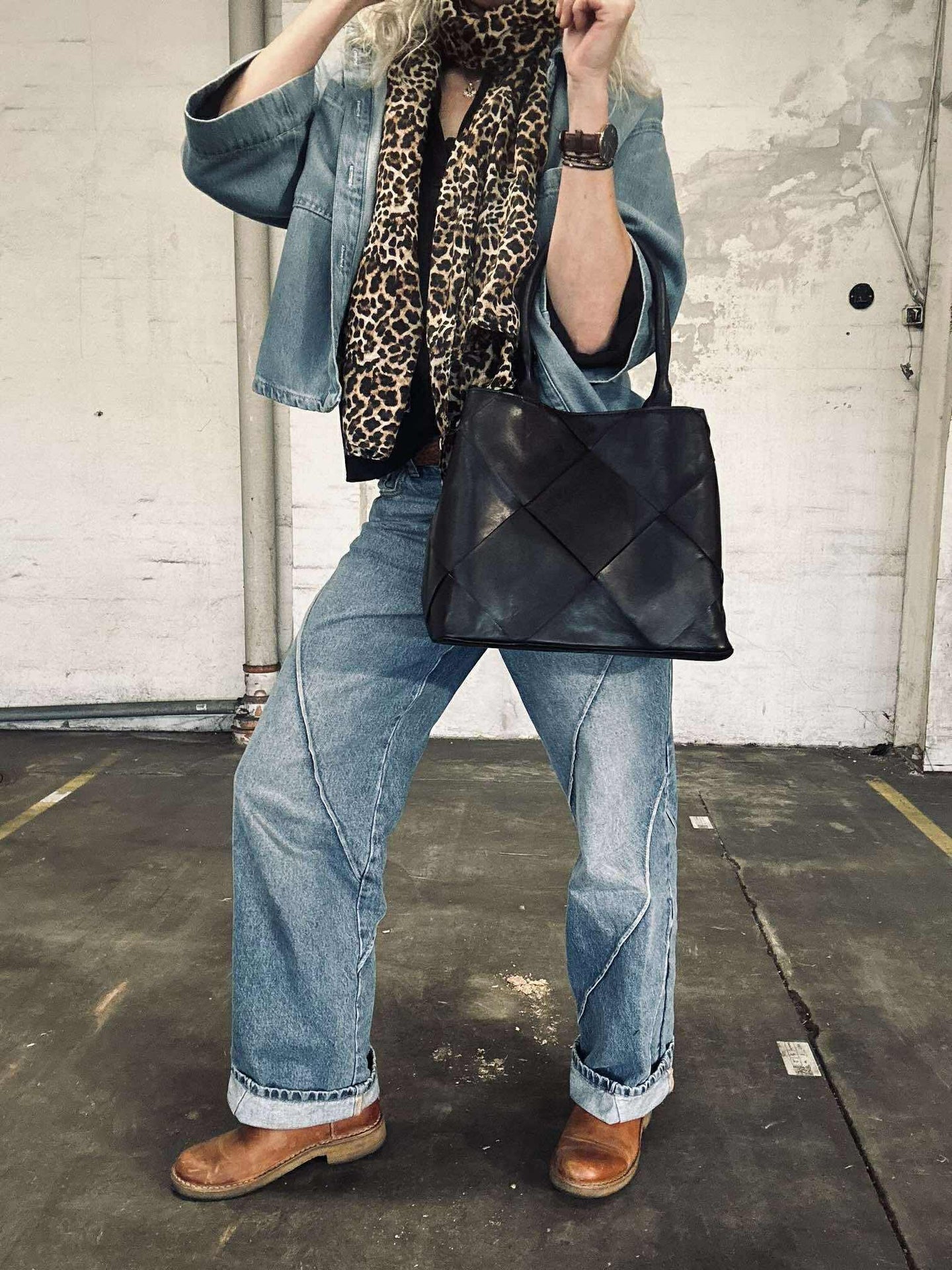 Shopper svart deluxe