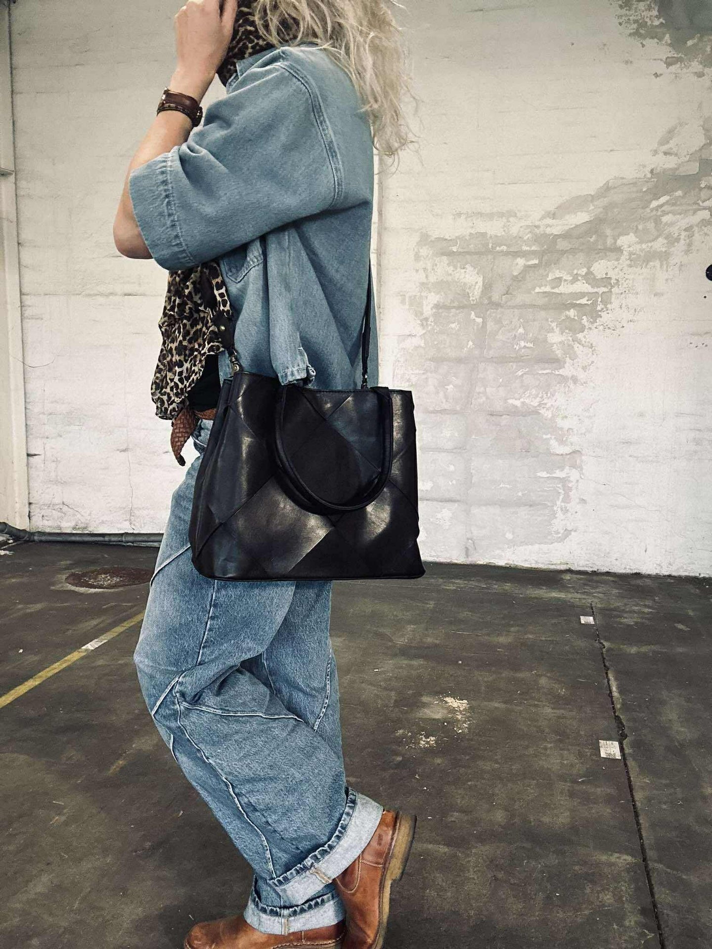 Shopper svart deluxe