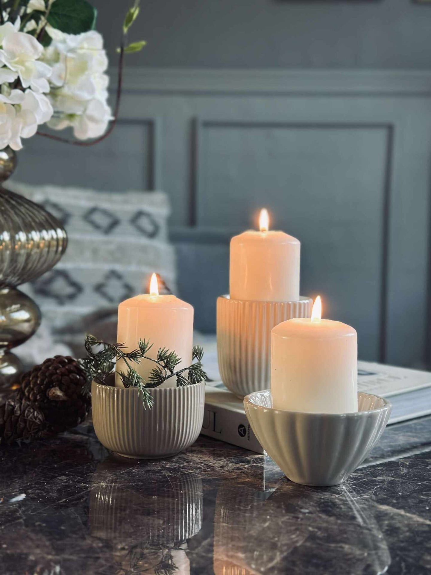 Tapas - 3 skålar och fat