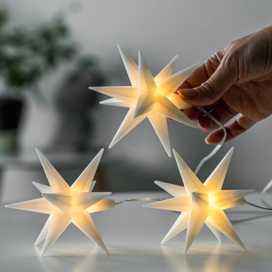 LED stjärnljus - 3 st. set