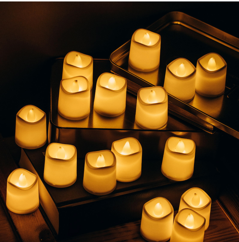 20-pack små LED-blockljus