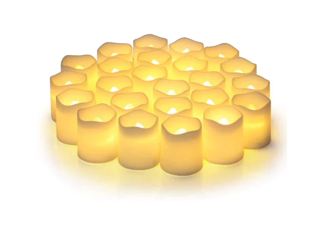 20-pack små LED-blockljus