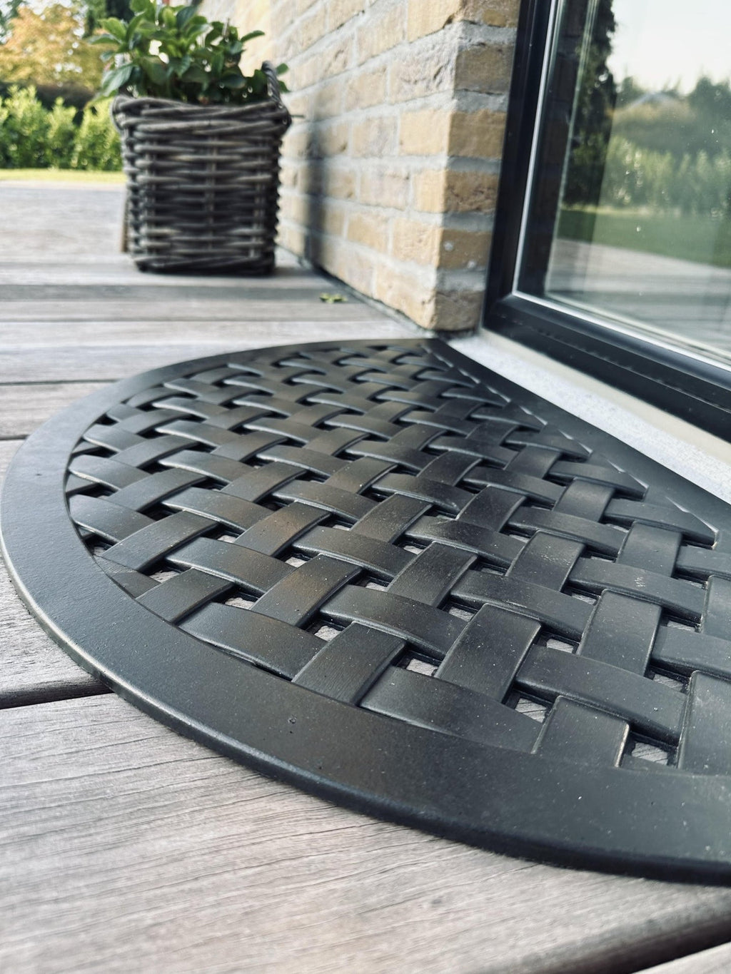 Dörrmatta - Svart halvmåne STORLEK