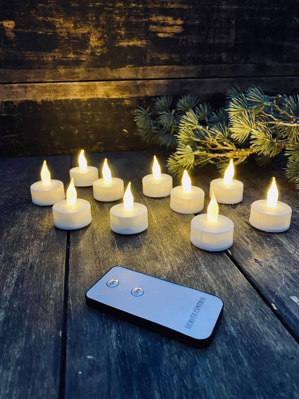 LED Tealjus 10 st. – Inkl. Fjärrkontroll