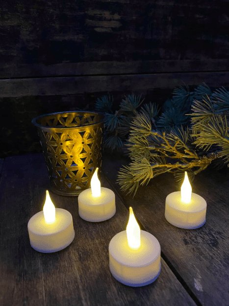 LED Tealjus - 4 st med ON/OFF