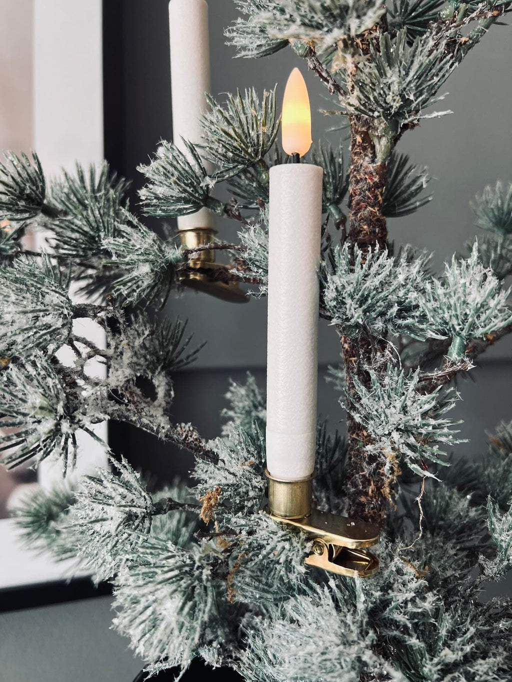 LED Julgransljus 10 st m. Mässhållare och fjärrkontroll