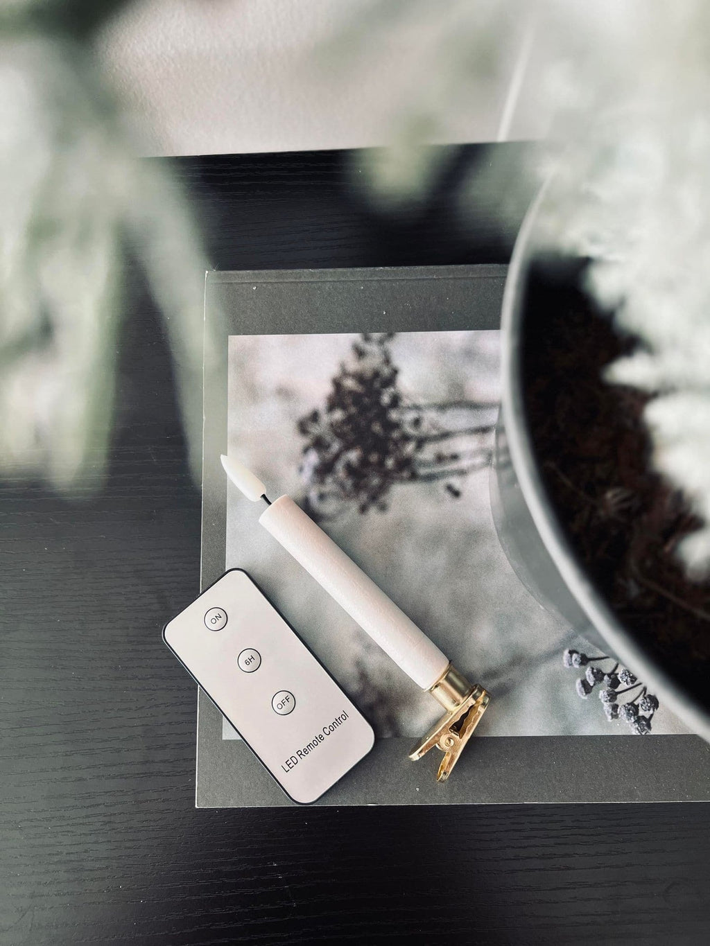 LED Julgransljus 10 st m. Mässhållare och fjärrkontroll