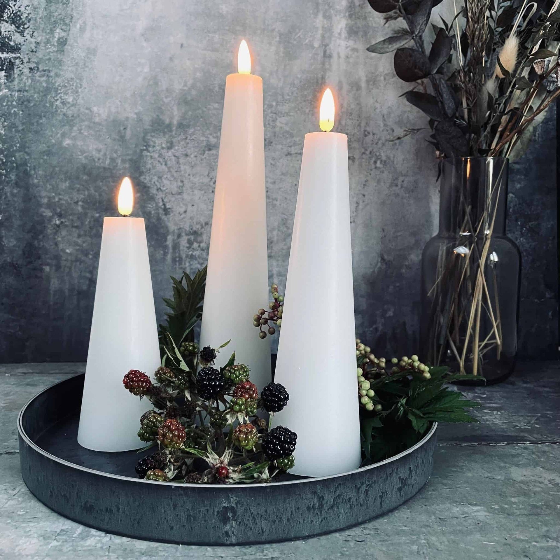 LED Ljus - 3st konljus inkl fjärrkontroll