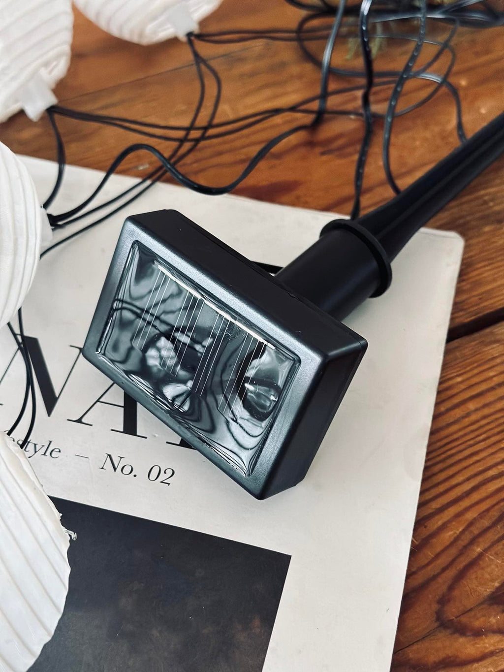 LED solcell ljusslinga, 10 vita bollar