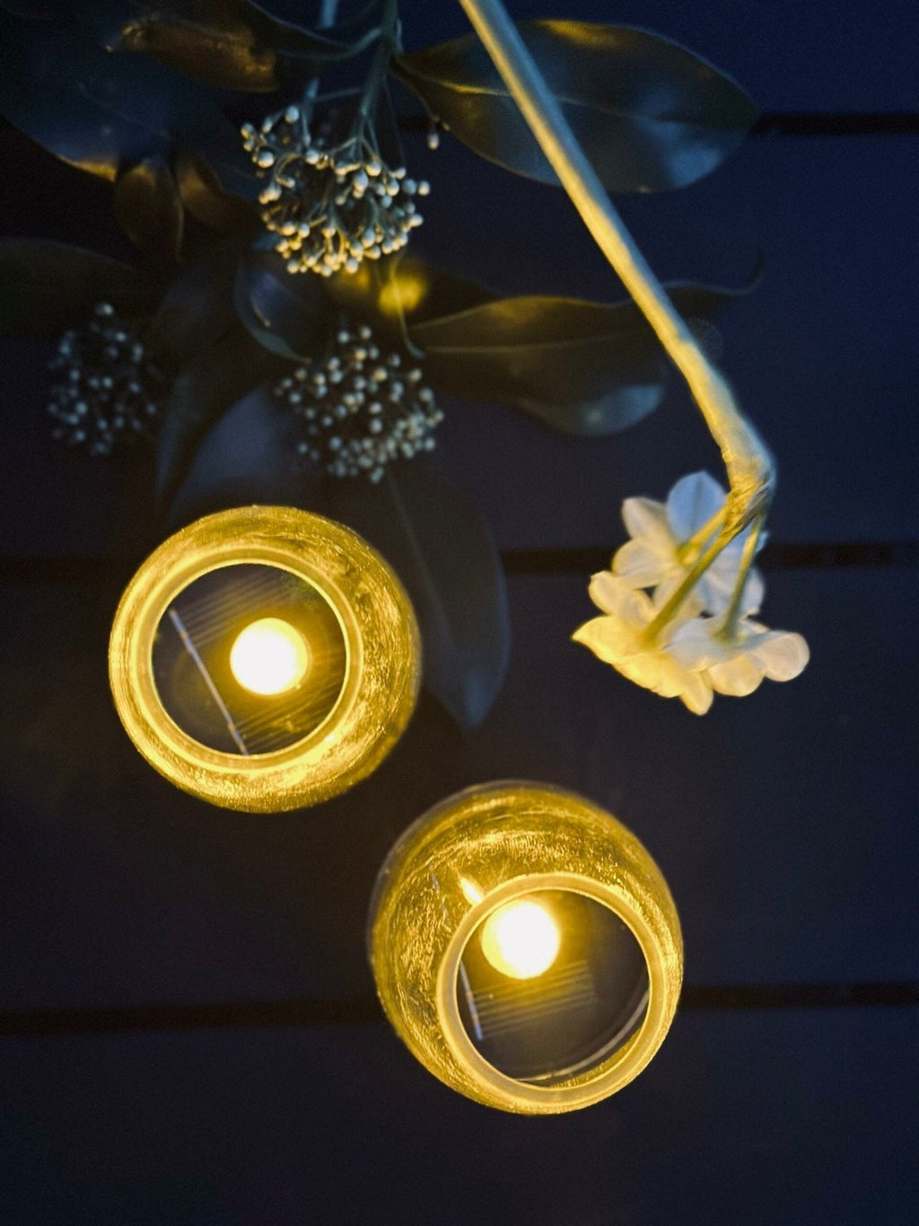 Solcellsdrivna ljusstakar – Set om 2 st