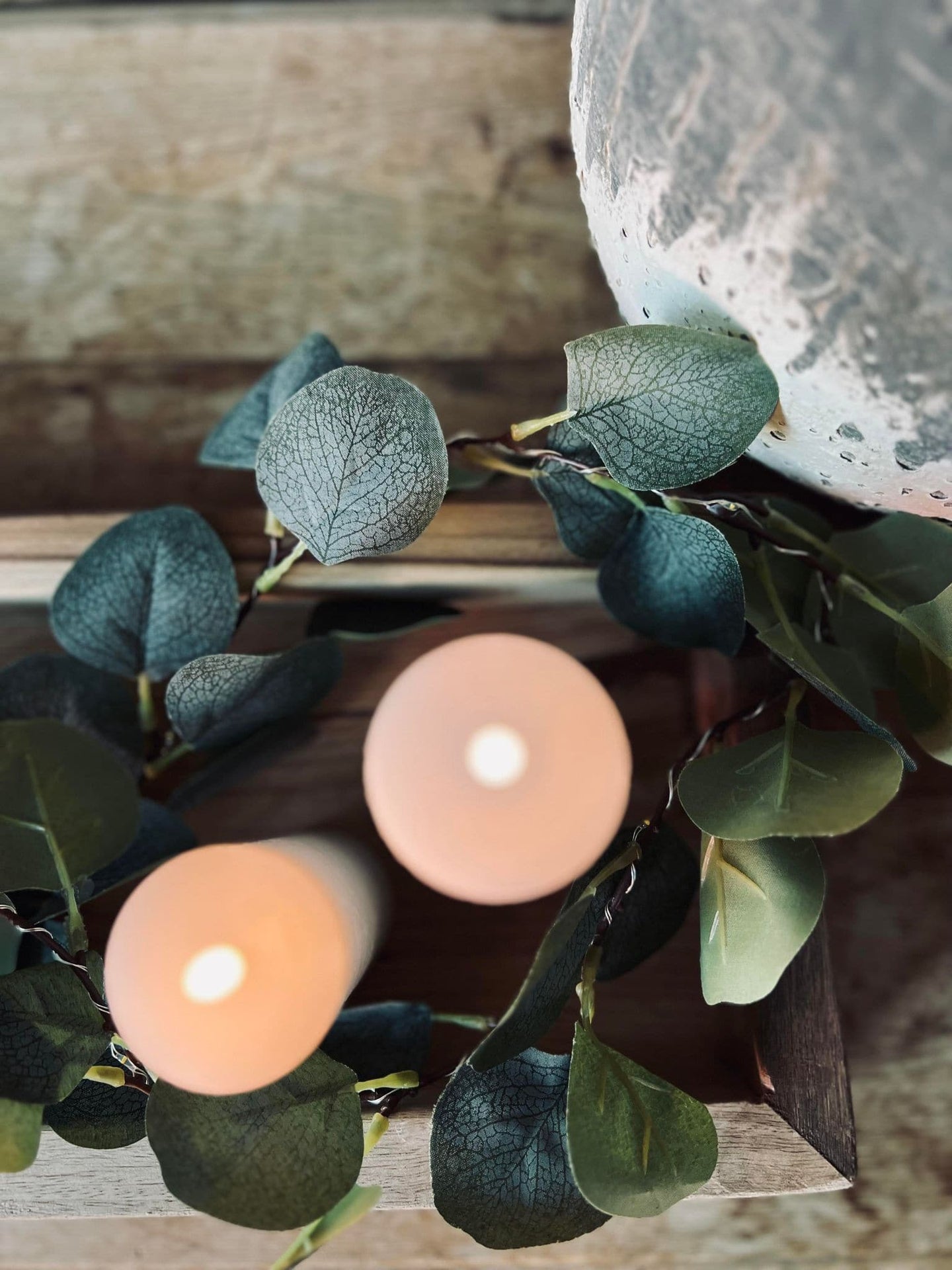 Ljusslinga med eukalyptus