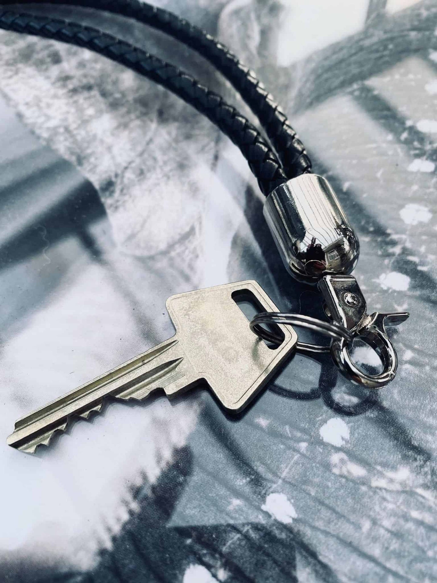 Nyckelsnodd - Svart läder